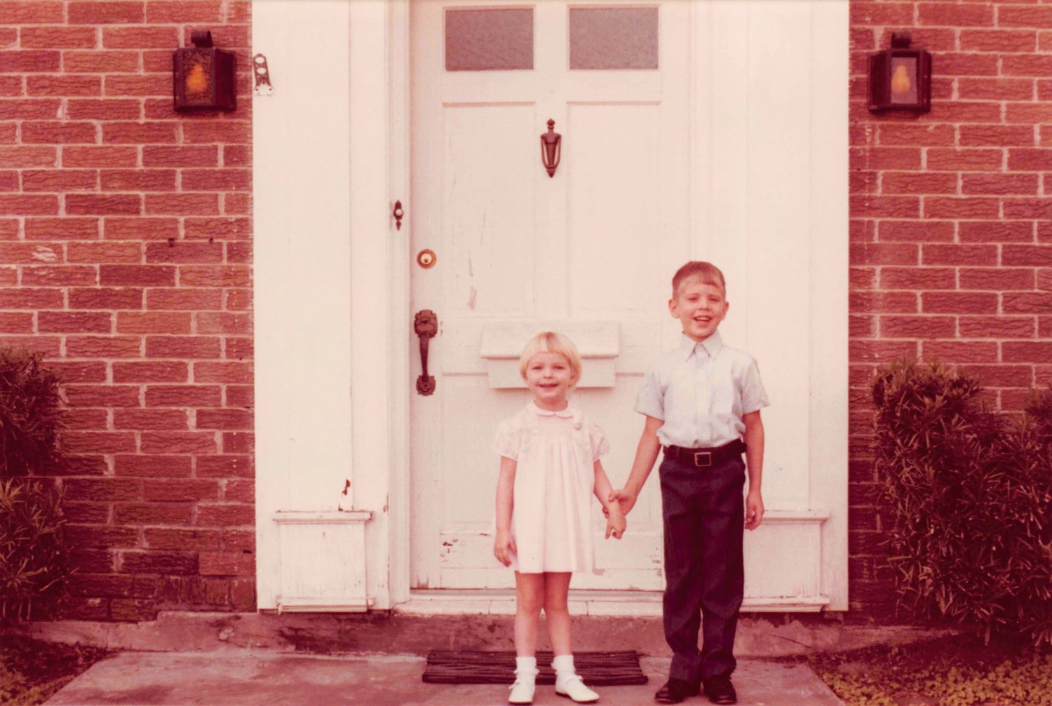 Leah and I as kids